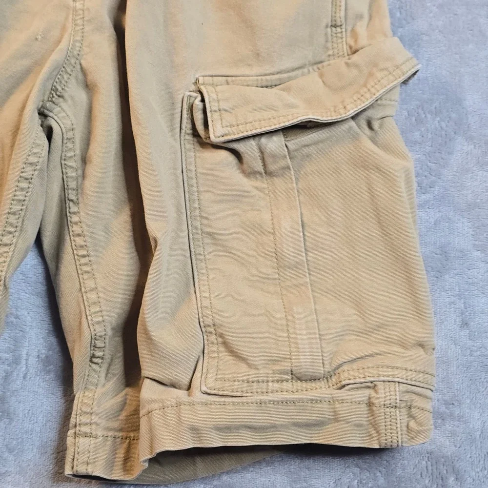 Carhartt Cargo Shorts Mens 31 Tan Rugged Flex Canvas Workwear Gorpcore Outdoor